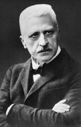Rudolf Otto, German theologian, author of Das Heilige / The Idea of the Holy (1917), profile portrait